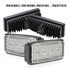 4PCS Led Upper Cab Light Fit For Deere 8000 Series: 8100, 8200, 8300, 8400