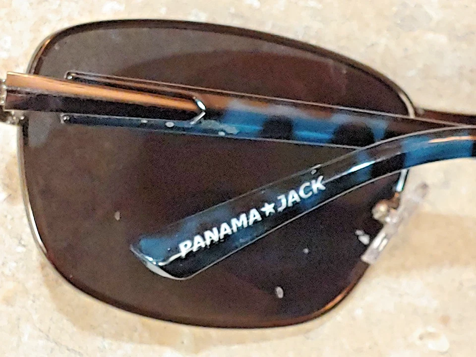 Gafas de sol Panama Jack PJ POL 17 GUN Gunmetal con azul tortuga polarizadas 100 % UV Foto 4 de 4