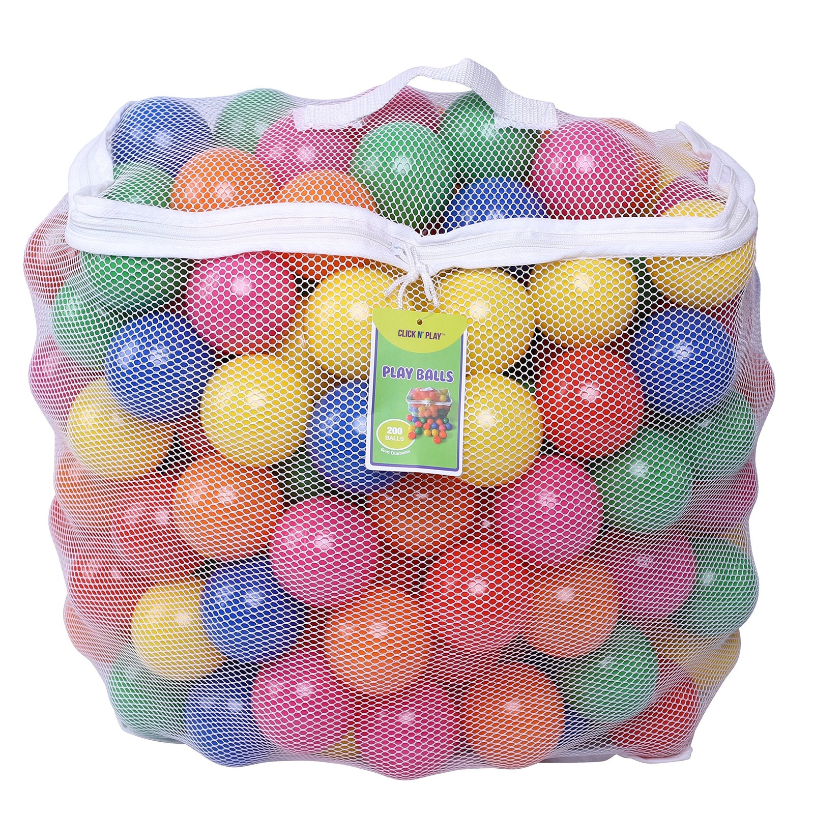 Click N' Play Ball Pit Balls for Kids, Plastic Refill Balls, 200 Pack, Phthal...