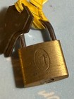 Vintage Walsco Miniature Lock With 2 Keys LETTER H. ON LOCK — photo 3