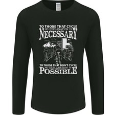 Cycling No Explanation Necessary Cyclist Mens Long Sleeve T-Shirt