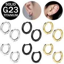 1 Pair 18G G23 Titanium Steel Earring Ear Helix Conch Cartilage Piercing Jewelry