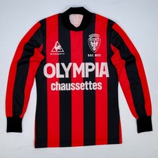 OGC NICE 1977-79 HOME SHIRT 0x1 - MAILLOT VINTAGE LE COQ SPORTIF OLYMPIA GYM