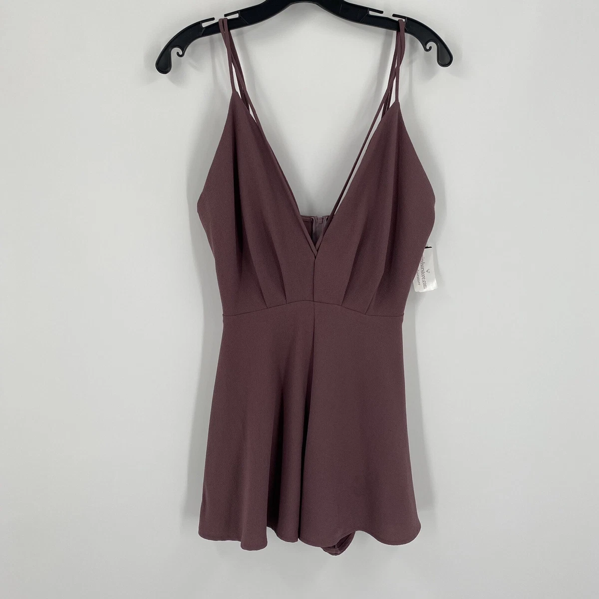 Windsor Women s V Neck Purple Cheeky Romper size M