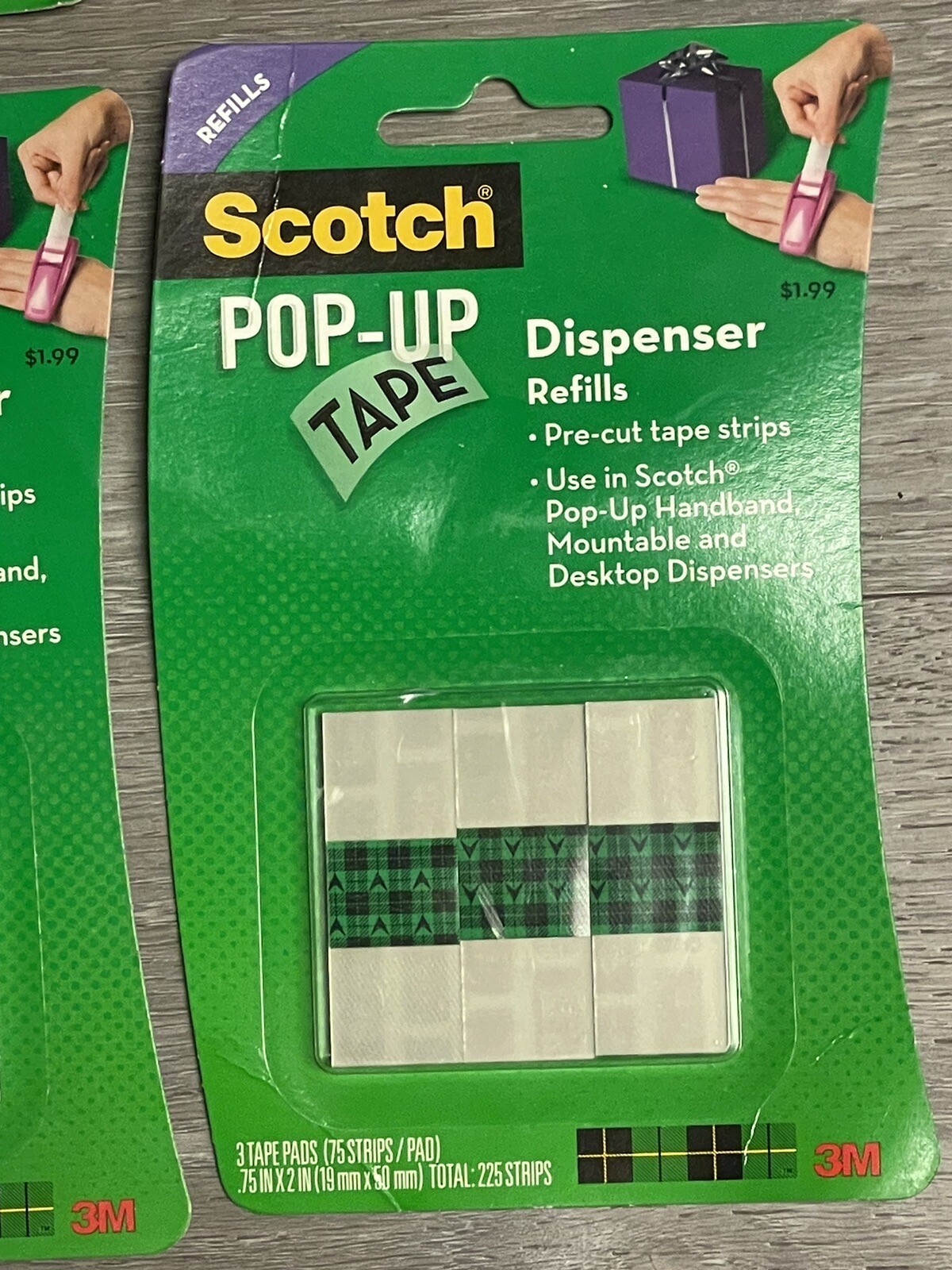 Scotch PopUp Tape Dispensers & Tape Strips Refills (450 Strips 6 Pads) LOT eBay