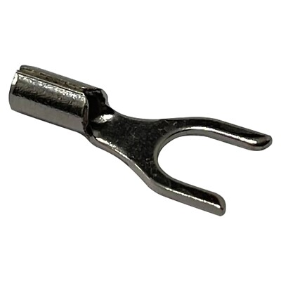 #ad 100 Pcs High Temp Spade Connectors 22 18 AWG Gauge #10 Stud Wire Connector USA $14.99