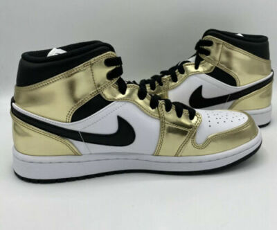 Nike Air Jordan 1 Retro Mid SE Metallic Gold/Black-White DC1419