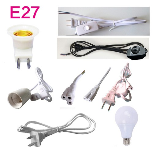 Bulb Light Socket Holders E27 Lamp Bases + Switch Wire 1.5m 1.8m - Picture 4 of 33