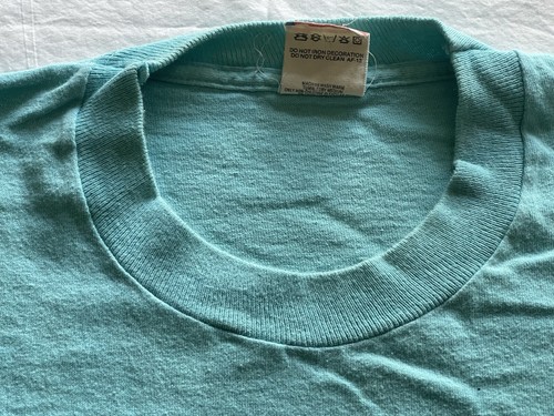 VTG 90’s Single Stitch Tshirt Maui Hawaii Palm Trees Blue XL Fruit Loom Tag - Picture 6 of 11