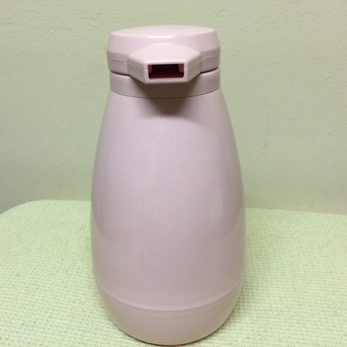 RARE VTG THERMO SERV COFFEE POT PITCHER THERM O SERV PINK SALMON • ONE LITER - Picture 3 of 11