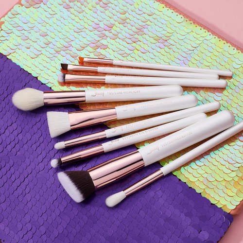 Jessup Makeup Brush Set Powder Foundation Blush Concealer Eyeshadow brow Brushes - Picture 24 of 40