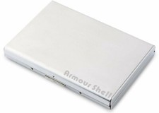 Credit Card Case RFID Blocking Wallet Protector For Men, Slim Steel Secure Ho...