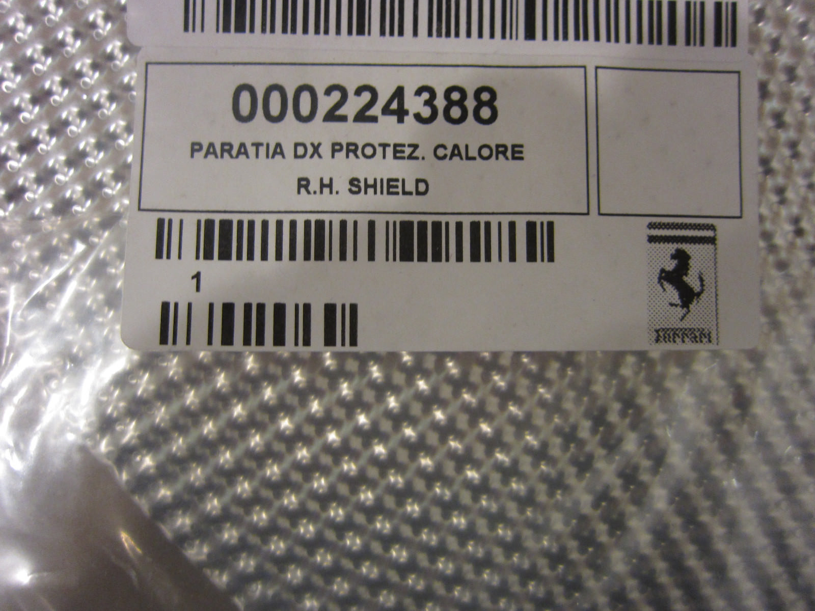 Ferrari 430 Coupe,Spider - RH Exhaust Shield - P/N 224388