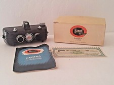 1946 Haneel Tri-Vision 3D Stereo 828 FILM 28x30mm Camera MANUAL BOX EARLY MODEL