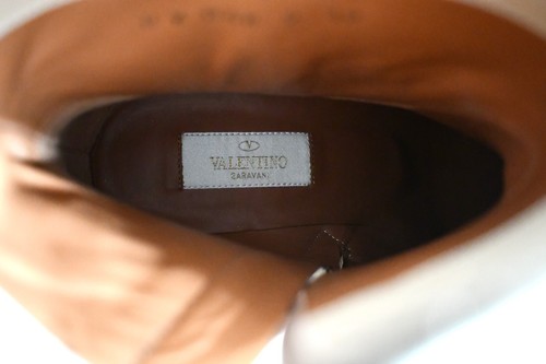 $1330 NEW VALENTINO GARAVANI Nude Leather TEXAN WESTERN COWBOY Boots EU39 US-8.5 - Picture 11 of 14