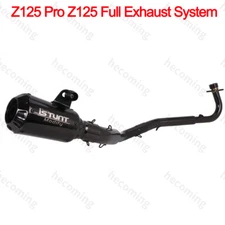 Slip On Motorcycle Full Exhaust System For Kawasaki Z125 PRO z125 Muffler 13-24