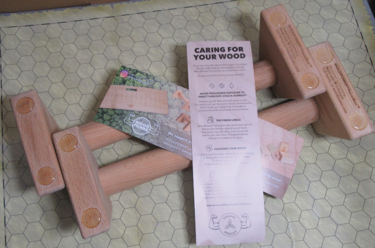 WOODPOWER - PowerBars, Wooden Parallettes Push Up France