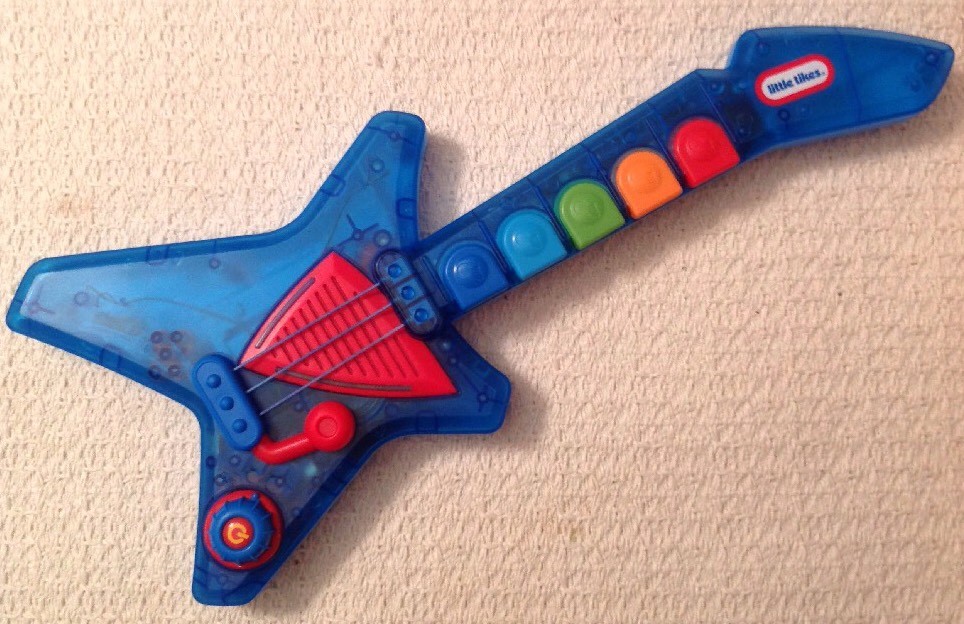 Little Tikes Pop Tune Big Rocker Guitar - Translucent Blue FIRE
