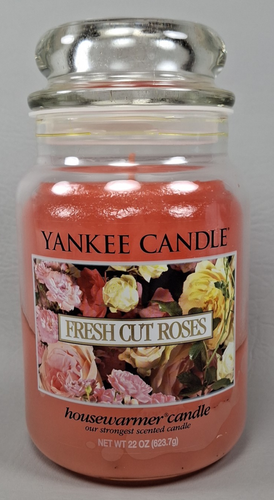 Yankee Candle Fresh Cut Roses 22oz Large Housewarmer Jar VTG