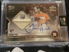 Jeremy Pena 2022 Topps Now 🔥 Auto GU MLB Base #d /99 RC 🔥 Houston Astros