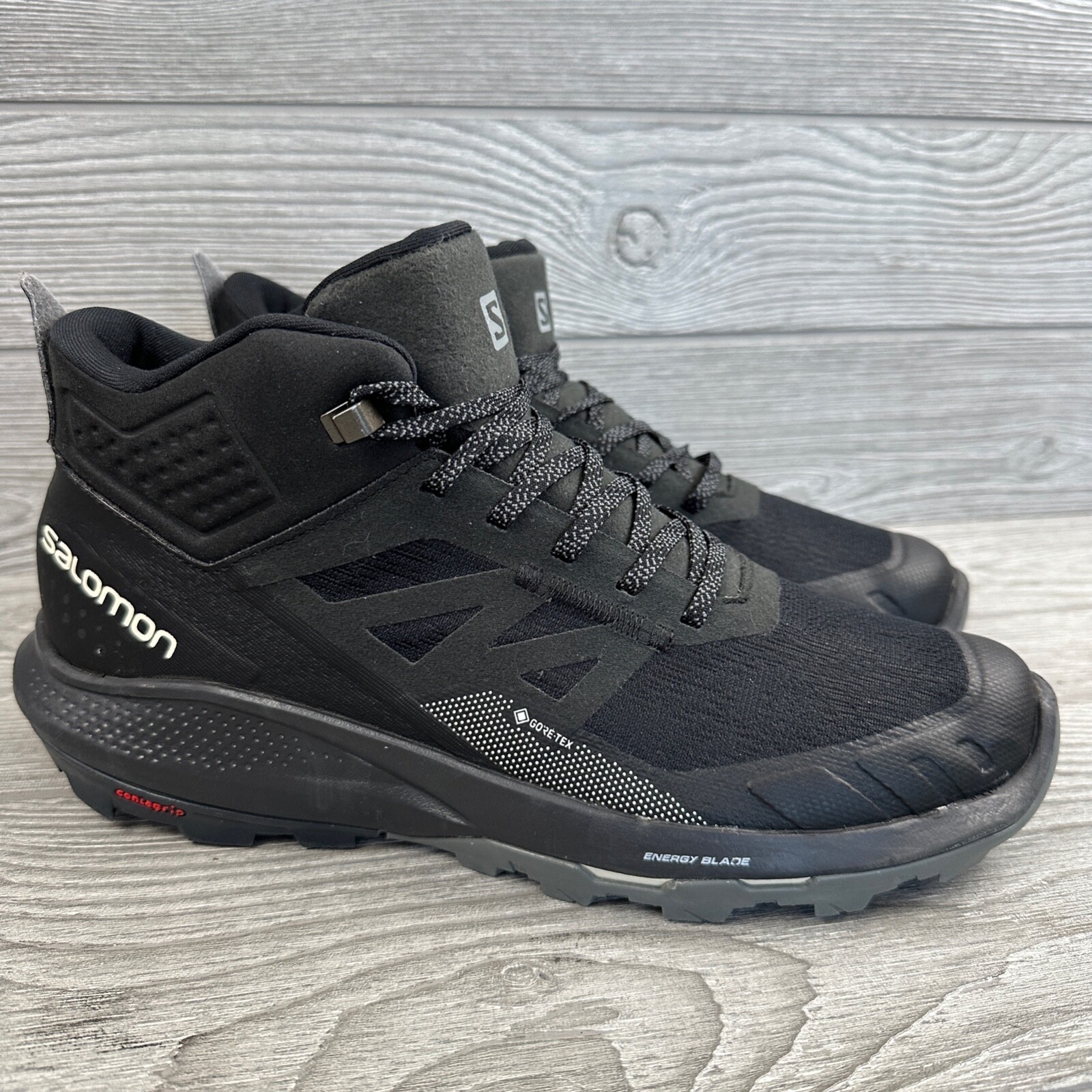 Stivali alti da trekking neri Salomon Outpulse Mid GTX taglia 9 187982