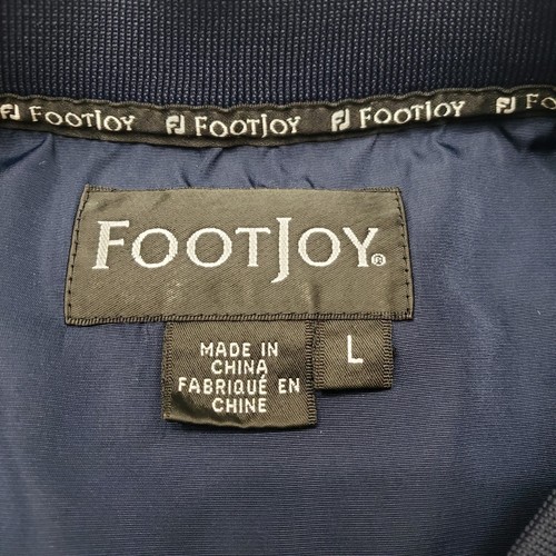 Footjoy Sweatshirt Mens Large Blue V-Neck Pullover Long Sleeve Golf Windbreaker - Picture 5 of 13
