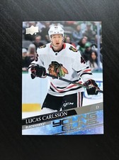 2020-21 Upper Deck Young Guns #212 Lucas Carlsson Rookie RC Chicago Blackhawks
