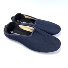 Mahabis Navy Blue Mesh Fabric Slippers Slides Size EU 44 US Men 10.5 Women 12.5