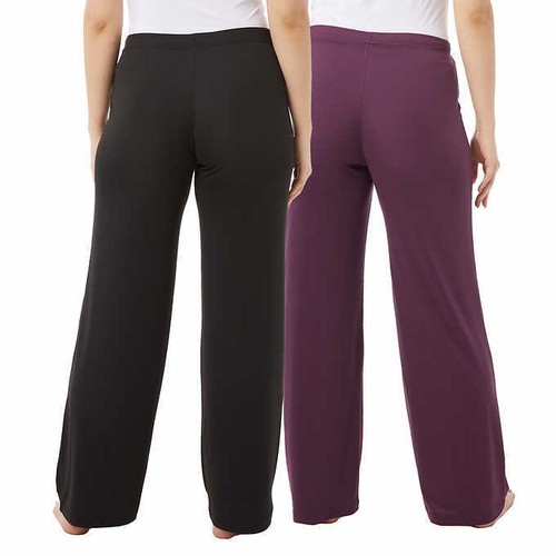 32 Degrees Ladies' Lounge Pant, 2-pack blue S,M,L,XL,XXL & BLACK S,M,L,XL,XXL - 第 28/36 張圖片