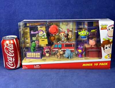 New TOY STORY MINIS 10-PACK Figures ZURG Trixie LOTSO Hamm REX
