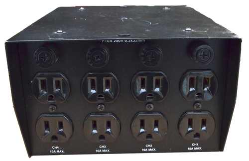 Elation Lighting Power Pack EL-P410 DMX 4 Channel 8 10A Outlets - DMX Controlled - Picture 2 of 3