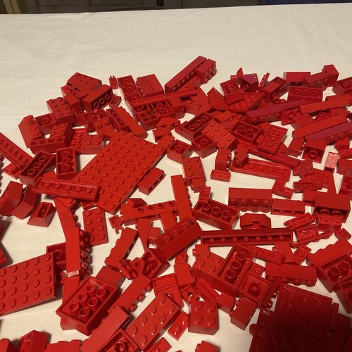 Lotto di pezzi, archi e parti varie specialità rosse Lego vintage 2 libbre - Foto 2 di 8