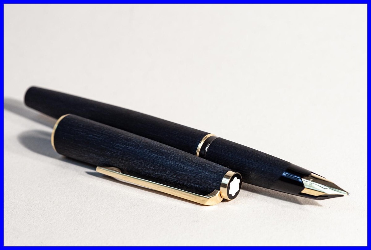筆記具 Montblanc 220 585 1973 Classic MONTBLANC 220 matt black & gold Piston Filler with KF