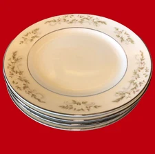 International Silver Co. Bread Plates Springtime Dessert 326 6.25" Lot of 4