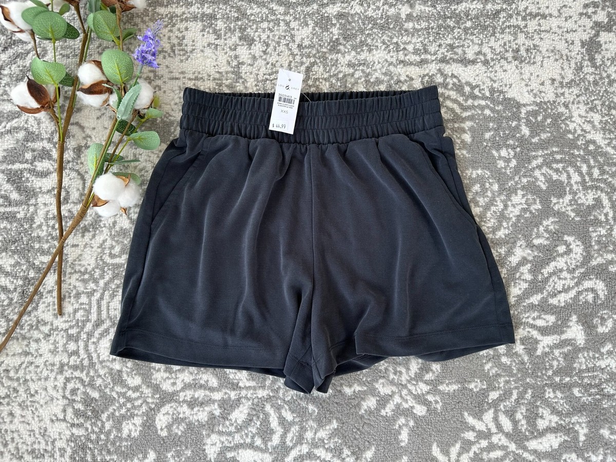 NWT Lou Grey Sandwashed Shorts Color Black Size XXS