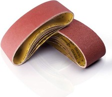 20PCS Sanding Belts 3x21 inch 40 60 80-400 Grit A/O Belt Sander Paper Sandpaper