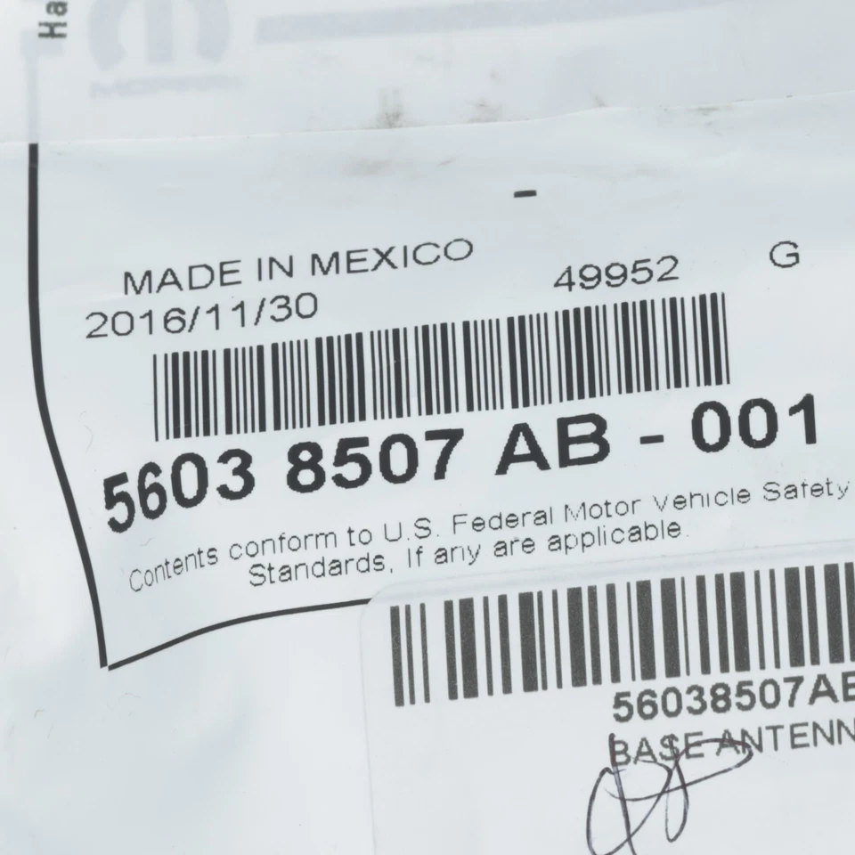 97-01 ANTENA JEEP CHEROKEE ESCUDO BASE BISEL OJAL NUEVO MOPAR 56038507AB Foto 4 de 4