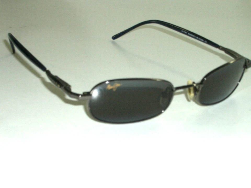 GAFAS DE SOL MAUI JIM MJ-135-02 DGM GRIS CRISTAL POLARIZADO ELEGANTES OVALADAS FLEXIBLES Foto 3 de 4