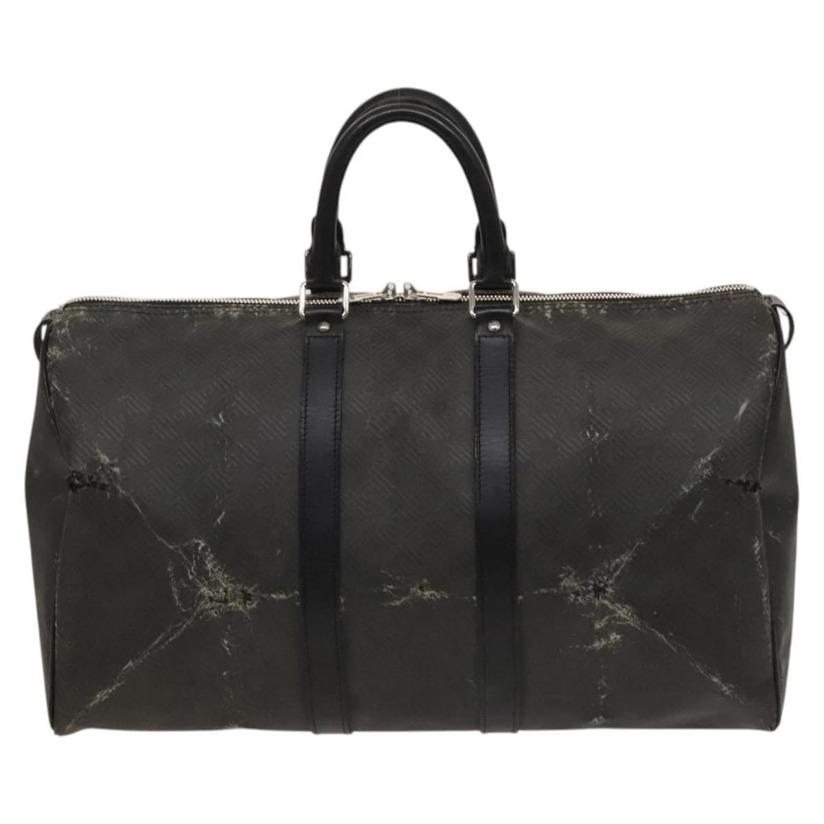 LOUIS VUITTON（LV） Borsa Louis Vuitton Damier Carbon Keepall 45 Boston nera N41415 LV originale 119664