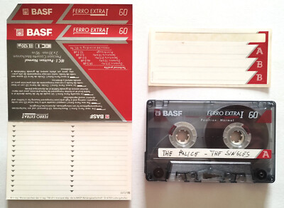 Mc BASF Ferro Extra I 60 Musikkassette Vintage Compact Audio Kassetten Gebraucht E
