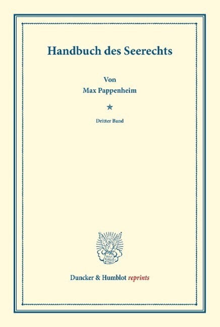 Thumbnail - Handbuch Des Seerechts | Buch | 9783428161447