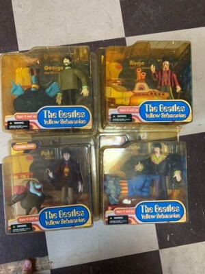 Beatles Figure Yellow Submarine Collection Toy Vintage 4 Sets