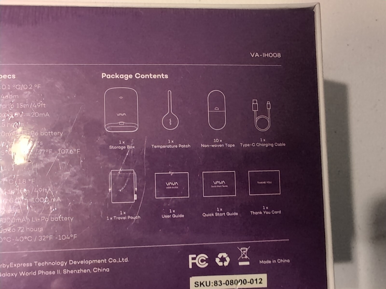 Vava Smart Baby Thermometer For Kids & Baby VAIH008, NIB Sealed eBay