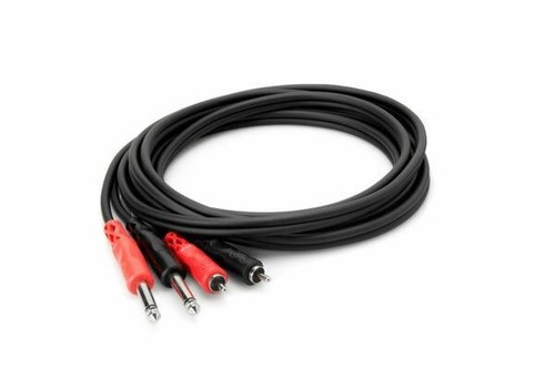 Hosa CPR-201 1m Stereo Interconnect Cable - Dual 1/4" TS to Dual RCA - 第 1/1 張圖片