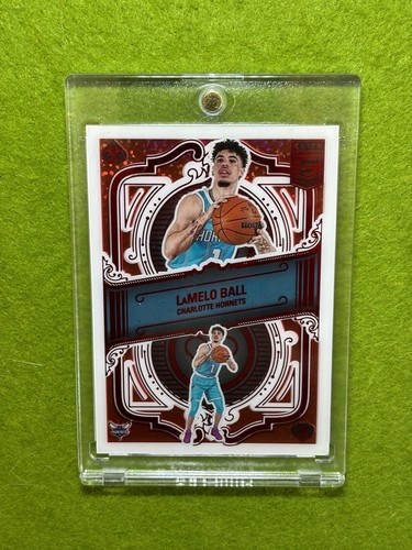 LaMelo Ball WHITE SPARKLE PRIZM Asia Tarjeta Roja SSP 2022 Panini Elite Deck HORNETS - Imagen 16 de 24