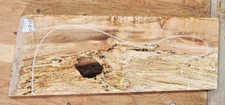 Spalted Maple Figured Wood 0815 Luthier 5A Black line Guitar Billet 21x7.5x1.875