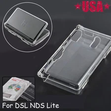 Clear Crystal Hard Shell Case Cover for Nintendo DSL NDS Lite NDSL Console