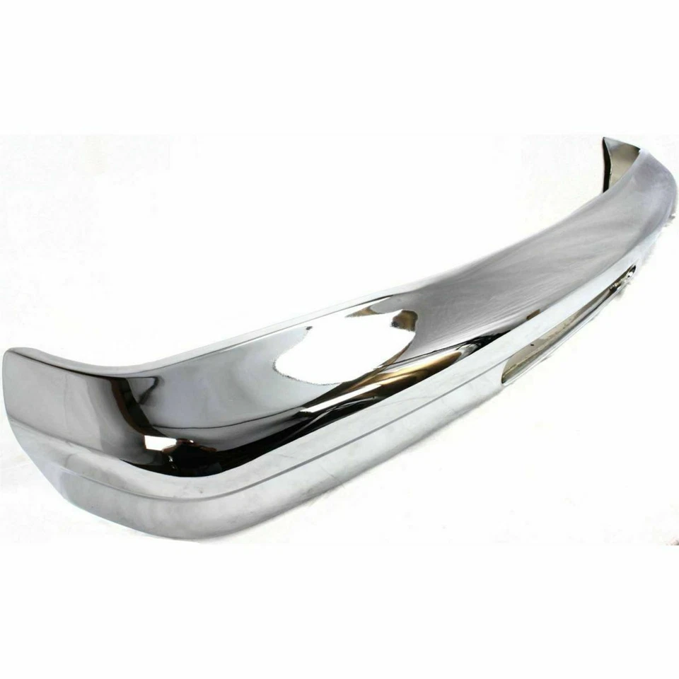 Novo para-choque dianteiro cromado sem furo de válvula compatível com E-250 E-150 Econoline FO1002421 - Imagem 3 de 4