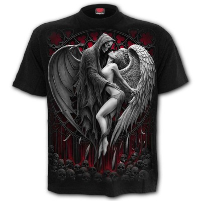 Spiral Forbidden Men's Black Death T-Shirt   Ships in 2-4 Weeks   Gothic