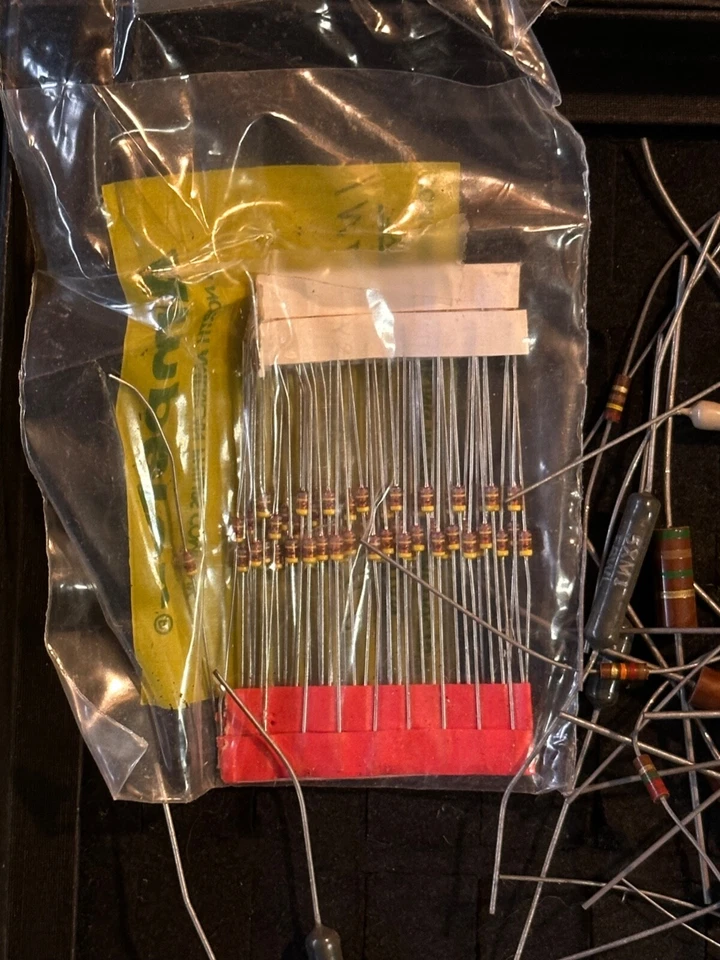 Mix Lot of Capacitors Resistors Inductors Diodes Amperex 100ct - Image 4 of 4